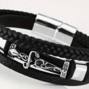 Bohemian Leather Wrap Bracelet - Black